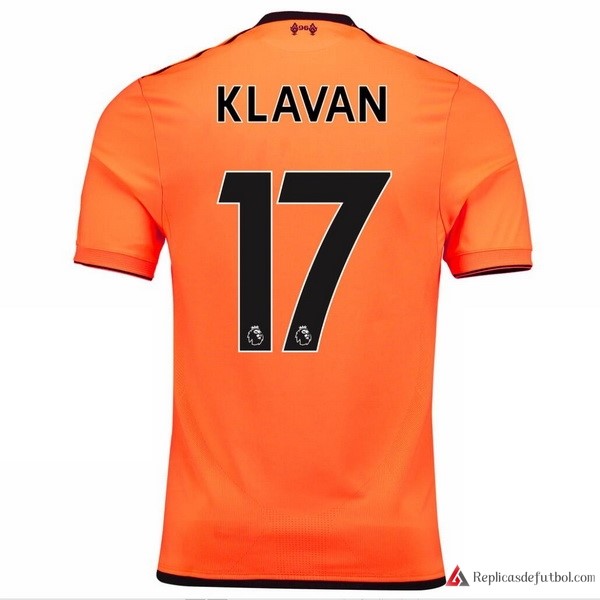 Camiseta Liverpool Tercera equipación Klavan 2017-2018